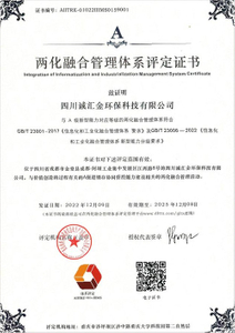 Integration of Informatization and Industrialization Management System Certificate